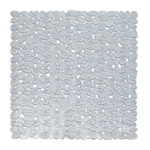 Carnation Home Fashions Bamboo Look Vinyl Bath Tub Mat White 16 x32